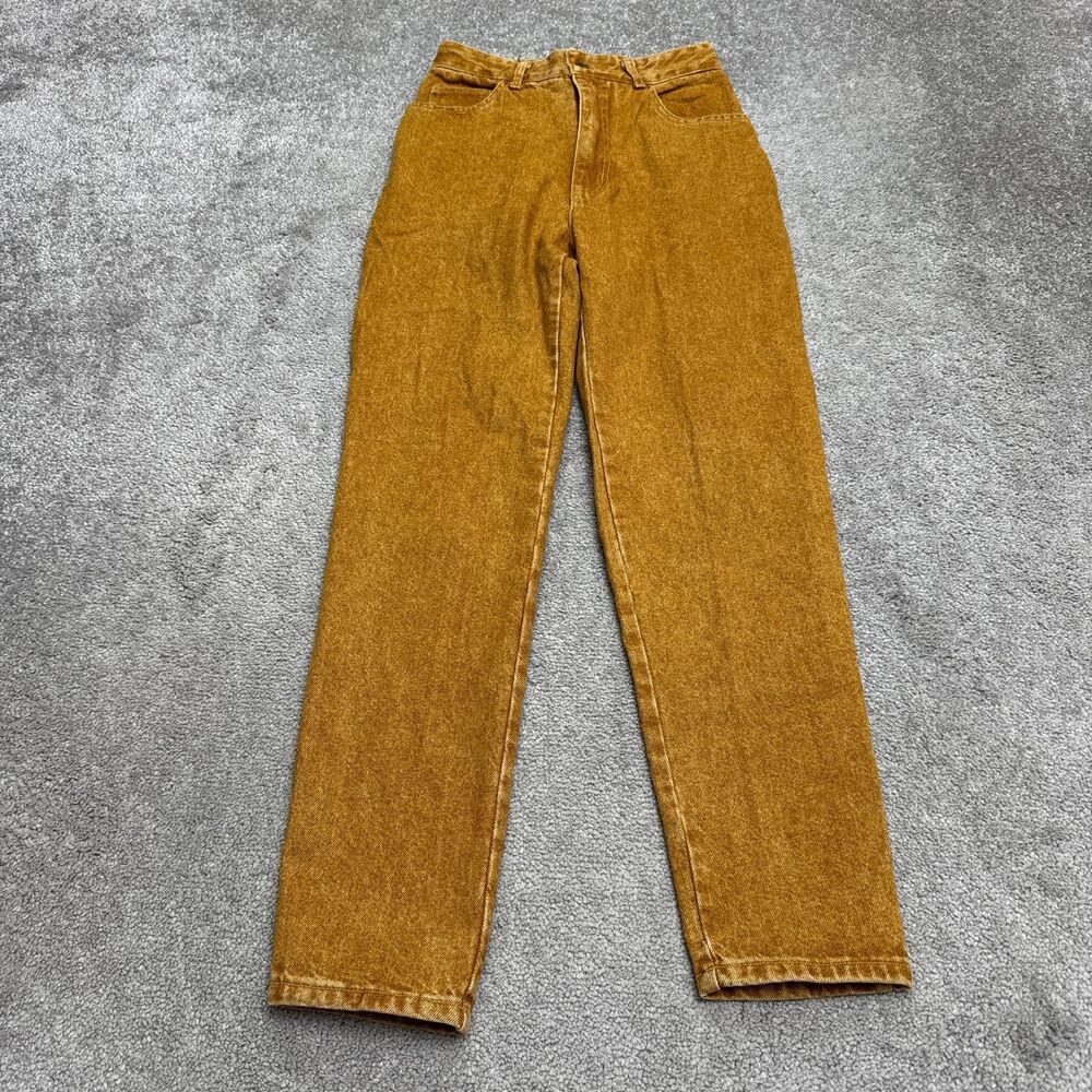 Vintage Just USA High Rise Tapered Mom Denim Jeans Womens 7 Brown Cotton Retro